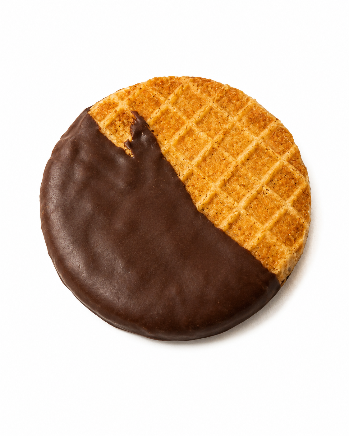 Stroopwafel coberto com chocolate - 4 unidades
